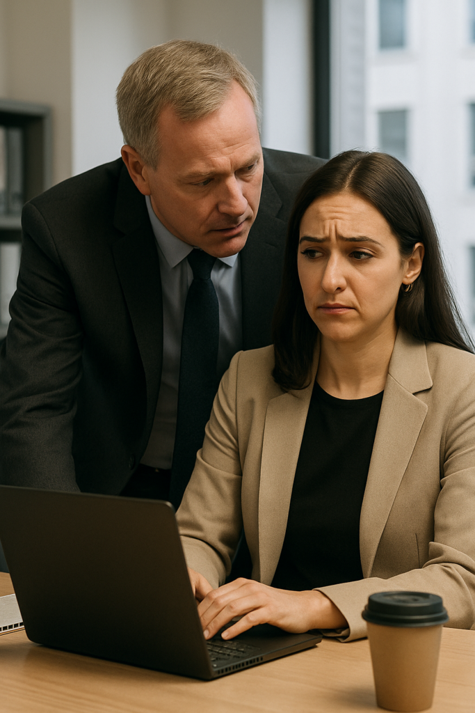 ceo harassment, supervisor harassment